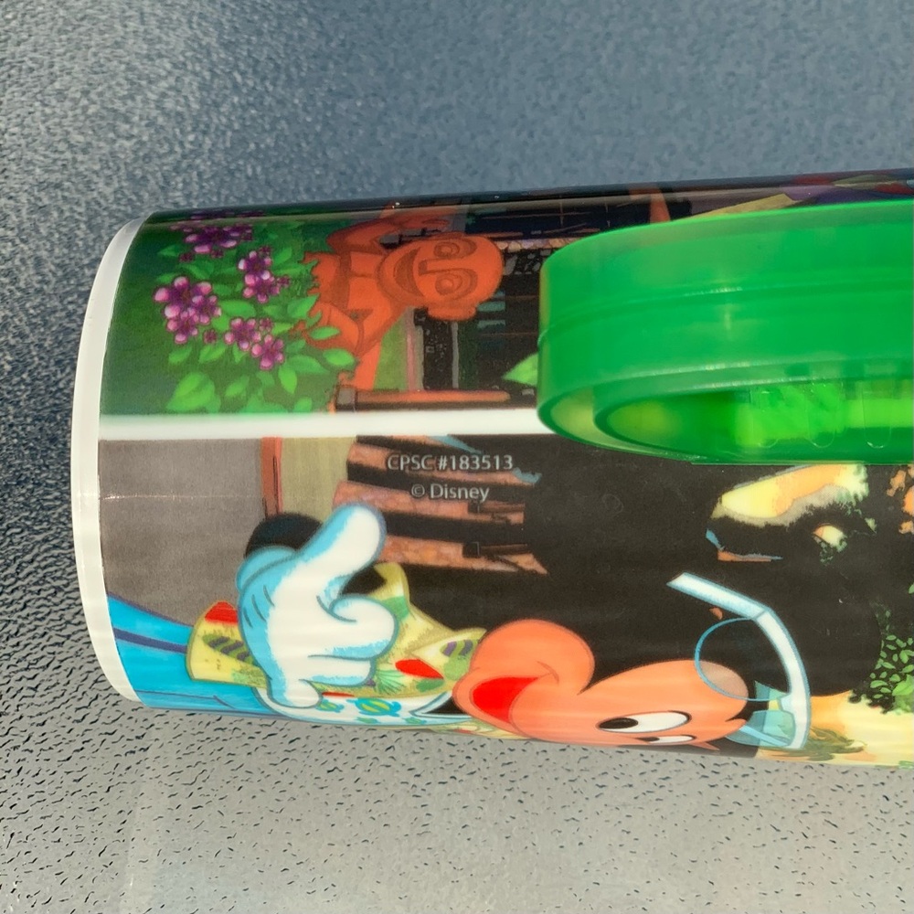 Disney Aulani Hawaii Resort Travel Tumbler Mug, Bright Green Handle and Lid - Picture 7 of 9